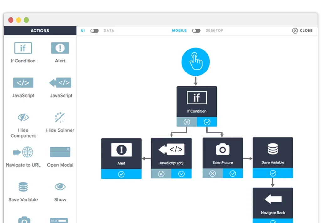 محیط ابزار AppGyver